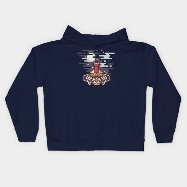 Tsubasa Gattai Super Kakure Daishogun Kids Hoodie by lil adam